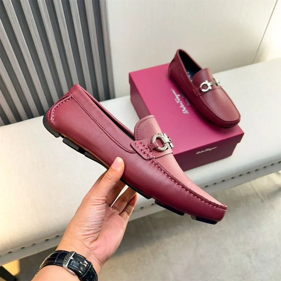 Men's shoes 💰560 Ferragamo new high-end quality 🔥 black cowhide ➕ cowhide lining size 38-45